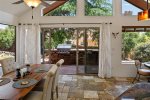 Patio doors lead out to a great outdoor entertainment area 